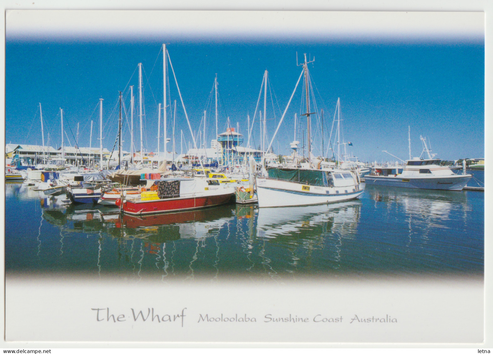 Australia QUEENSLAND QLD Marina Wharf MOOLOOLABA Sunshine Coast Murray Views SUN66 Postcard C2000s - Sunshine Coast