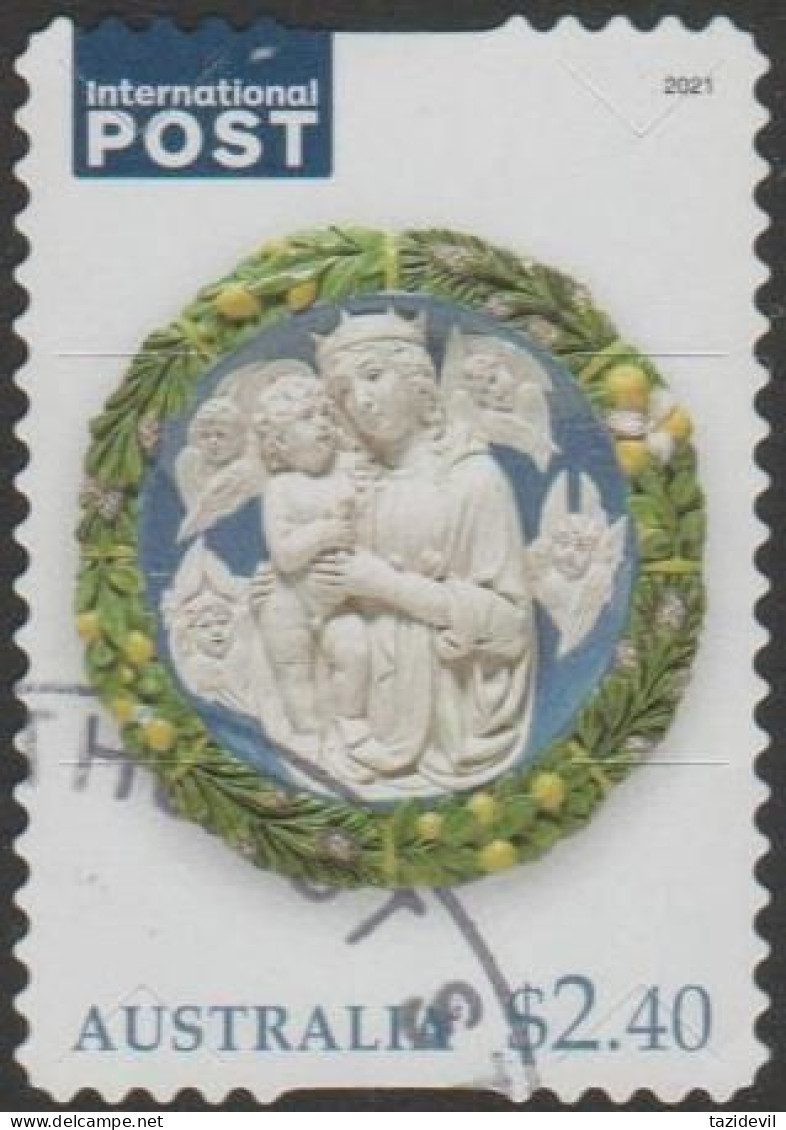 AUSTRALIA - DIE-CUT-USED 2021 $2.40 Religious Christmas, International - Mosaic - Used Stamps
