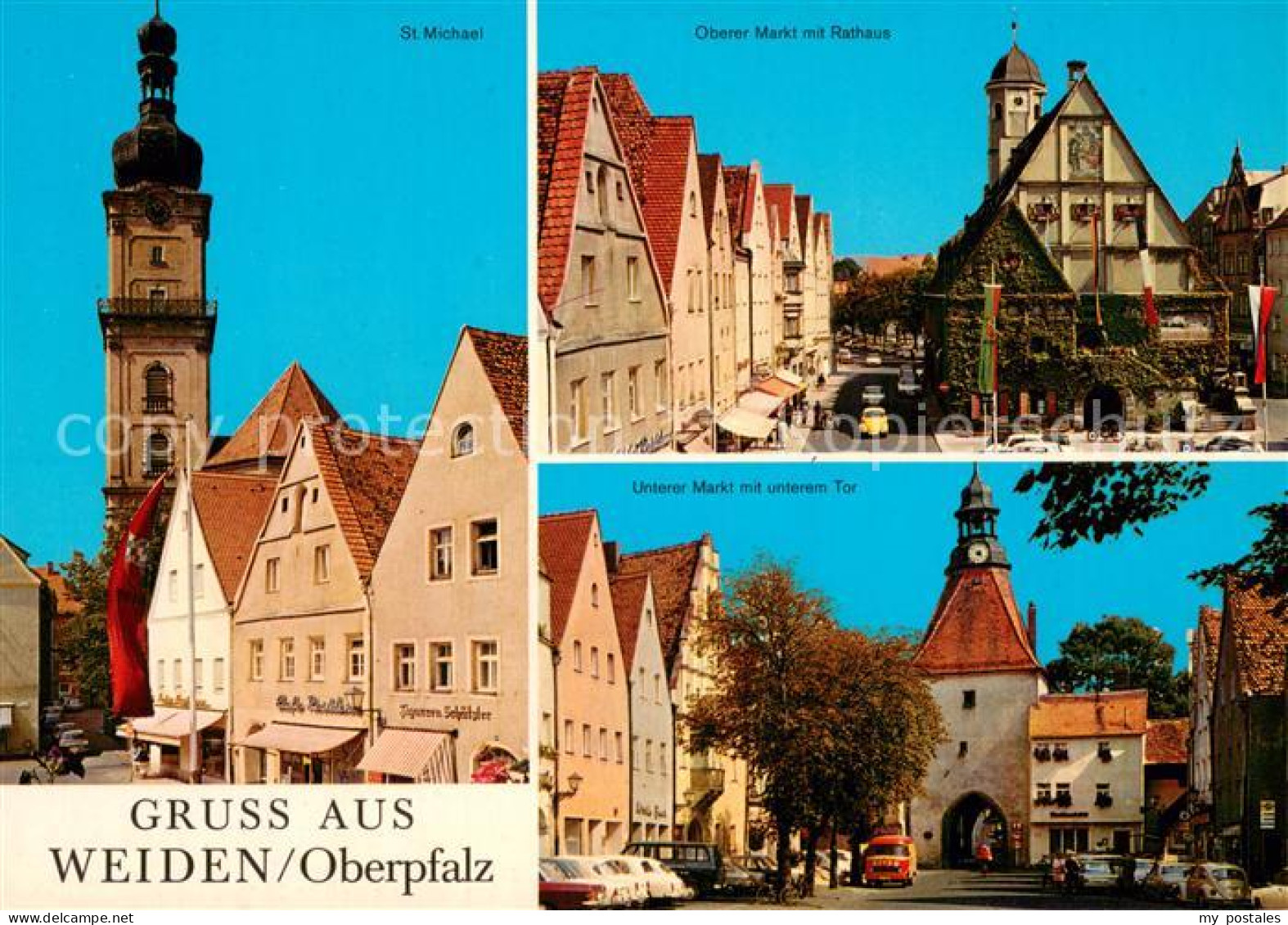 73735849 Weiden Oberpfalz St. Michael Kirche Markt Rathaus Unteres Tor Weiden Ob - Weiden I. D. Oberpfalz