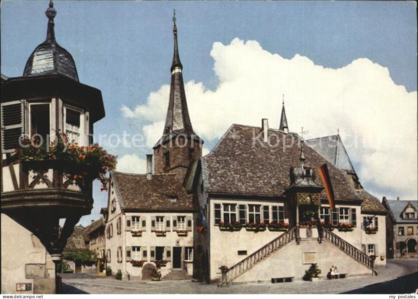 72491455 Deidesheim Rathaus Mit Barocktrepper Deidesheim - Deidesheim