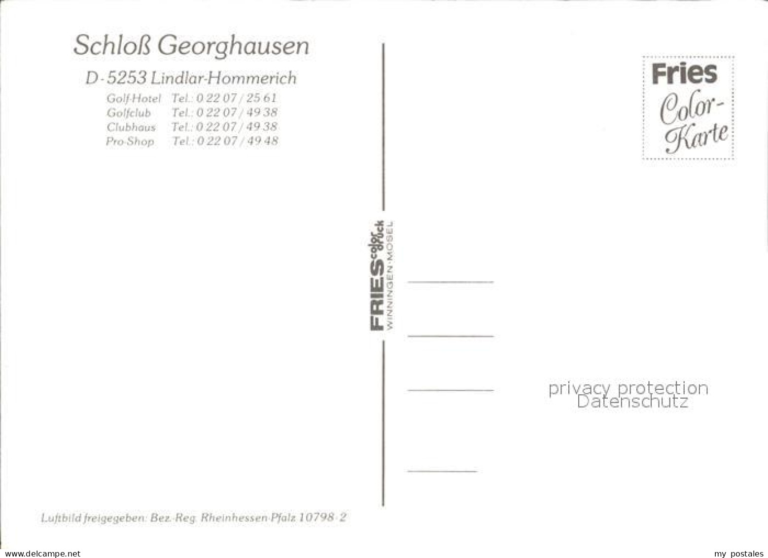 72486335 Lindlar Fliegeraufnahme Schloss Georghausen Golf Club Lindlar - Lindlar