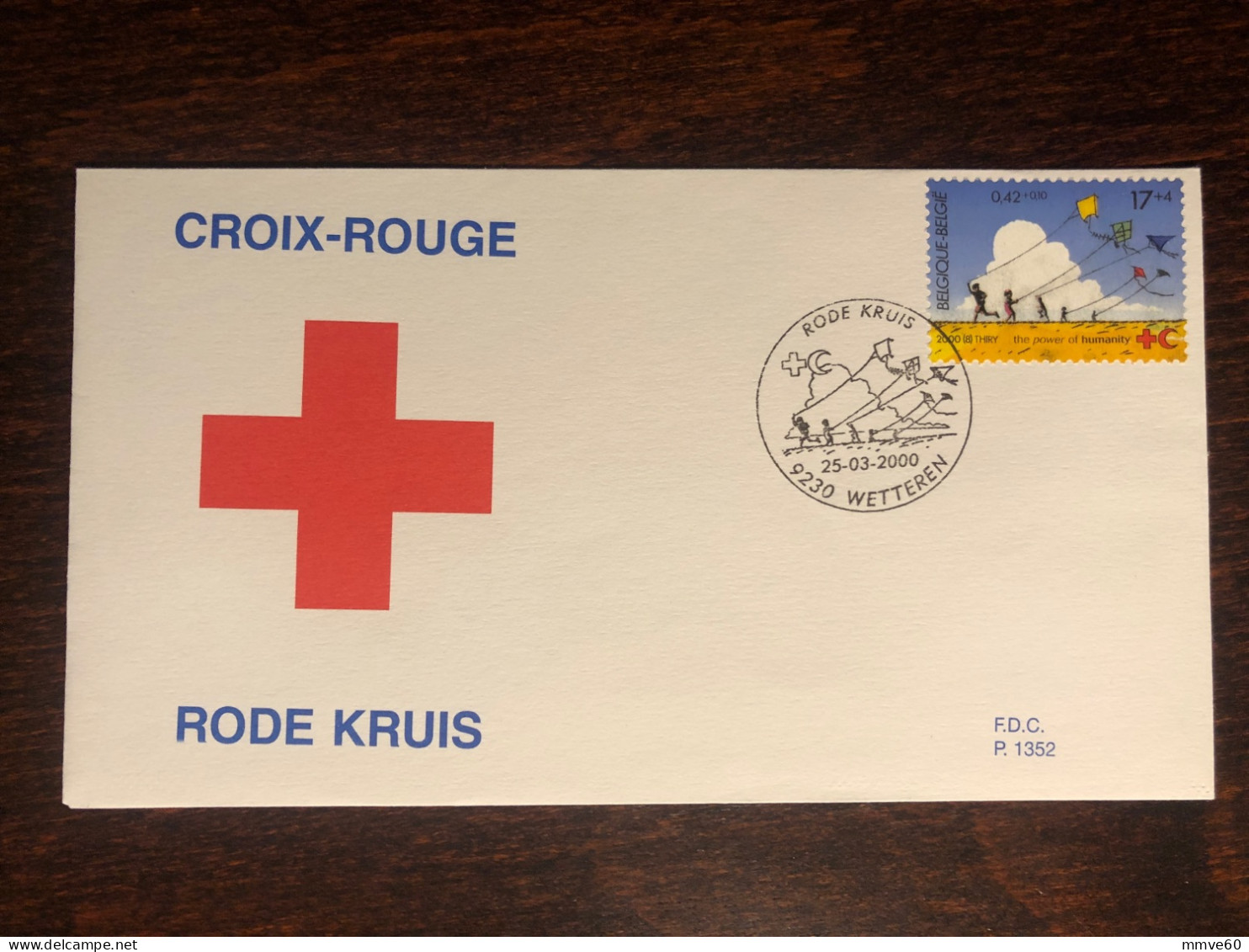 BELGIUM FDC COVER 2000 YEAR RED CROSS HEALTH MEDICINE STAMPS - Covers & Documents