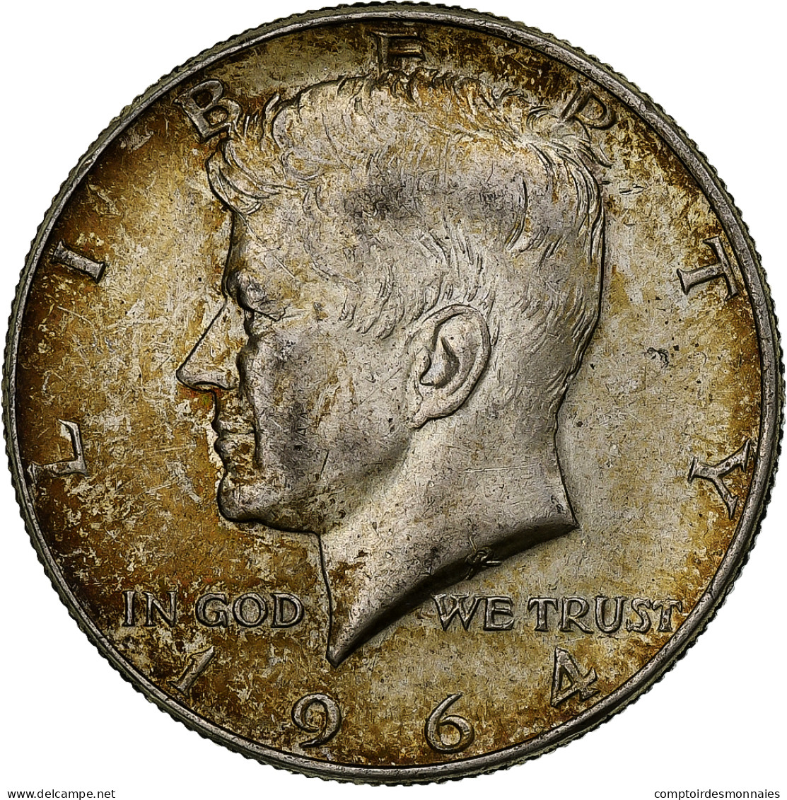 États-Unis, Half Dollar, Kennedy Half Dollar, 1964, Philadelphie, Argent, TTB+ - 1964-…: Kennedy