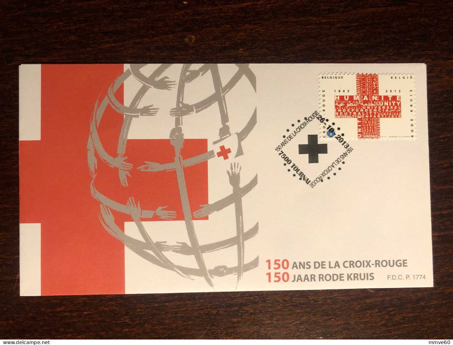 BELGIUM FDC COVER 2013 YEAR RED CROSS HEALTH MEDICINE STAMPS - Brieven En Documenten