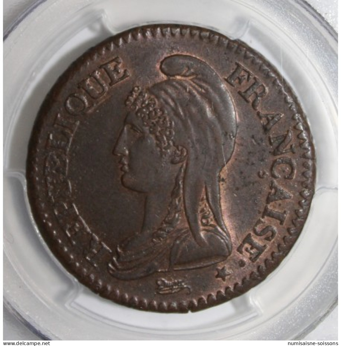 GADOURY 187 - 1 DECIME AN 7 W - 1798 - KM 644 - PCGS MS 63 BN - SPL - 1795-1799 Direktorium