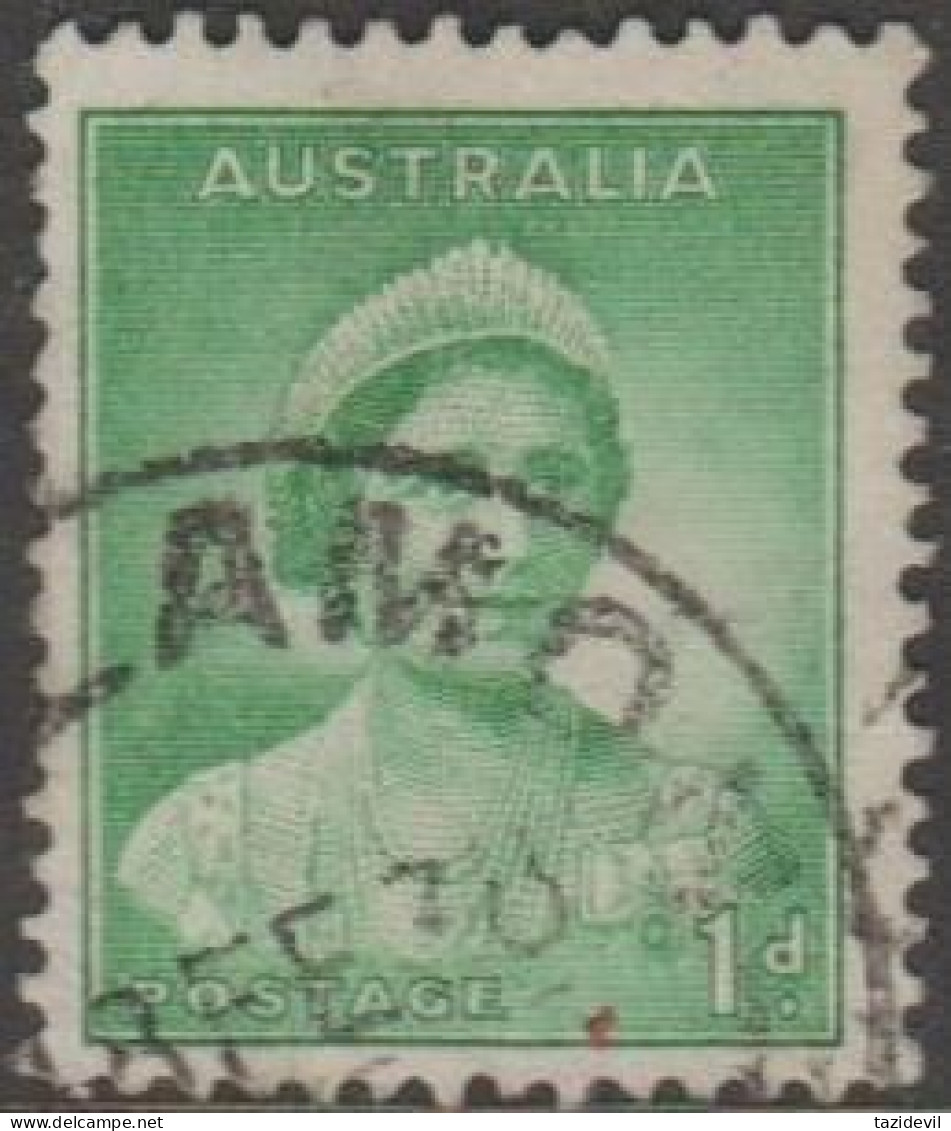 AUSTRALIA - USED - 1937 1d Queen Elizabeth Die 1 - Usati