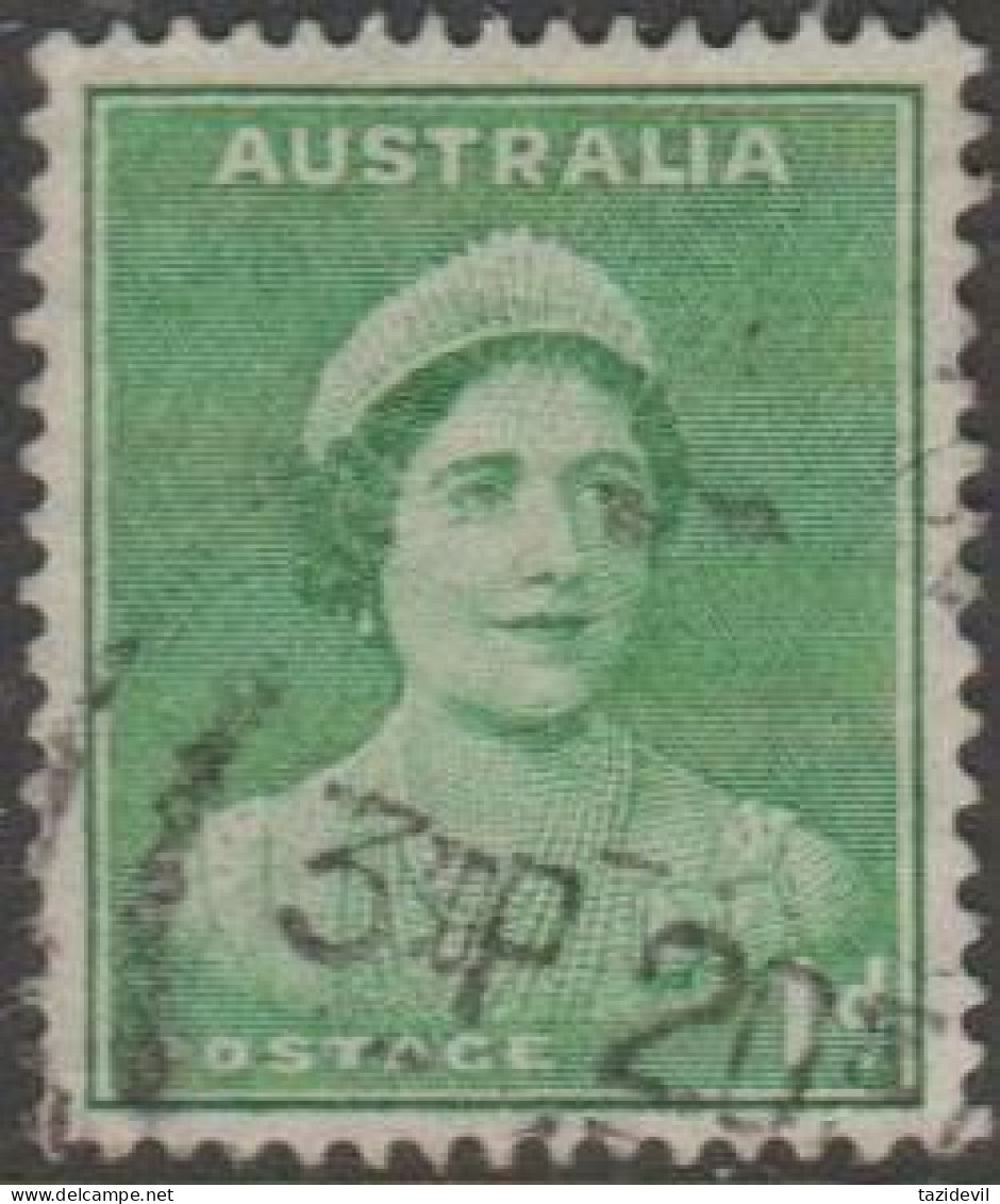 AUSTRALIA - USED - 1938 1d Queen Elizabeth Die 11 - Oblitérés