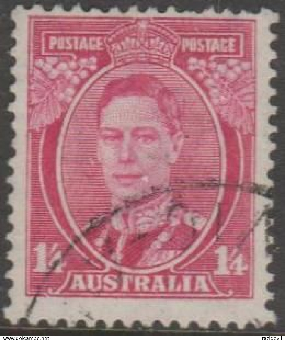 AUSTRALIA - USED - 1938 1/4d King George VI - Oblitérés