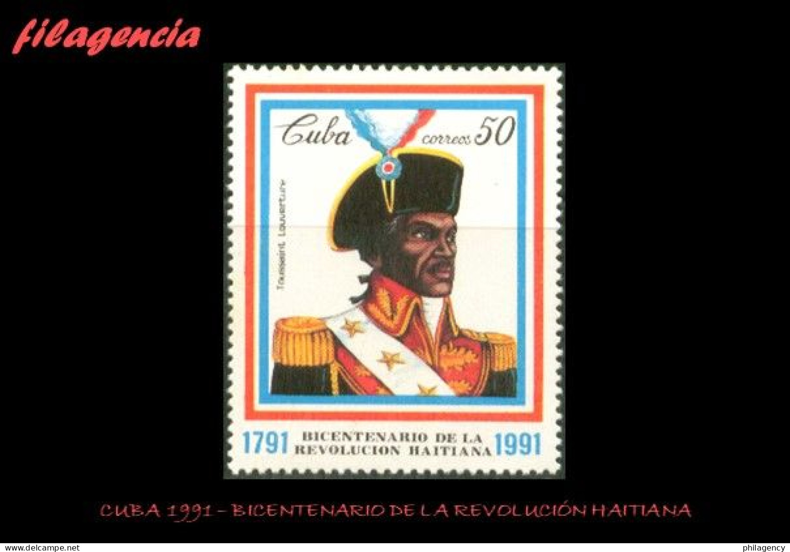 CUBA MINT. 1991-20 BICENTENARIO DE LA REVOLUCIÓN HAITIANA - Unused Stamps