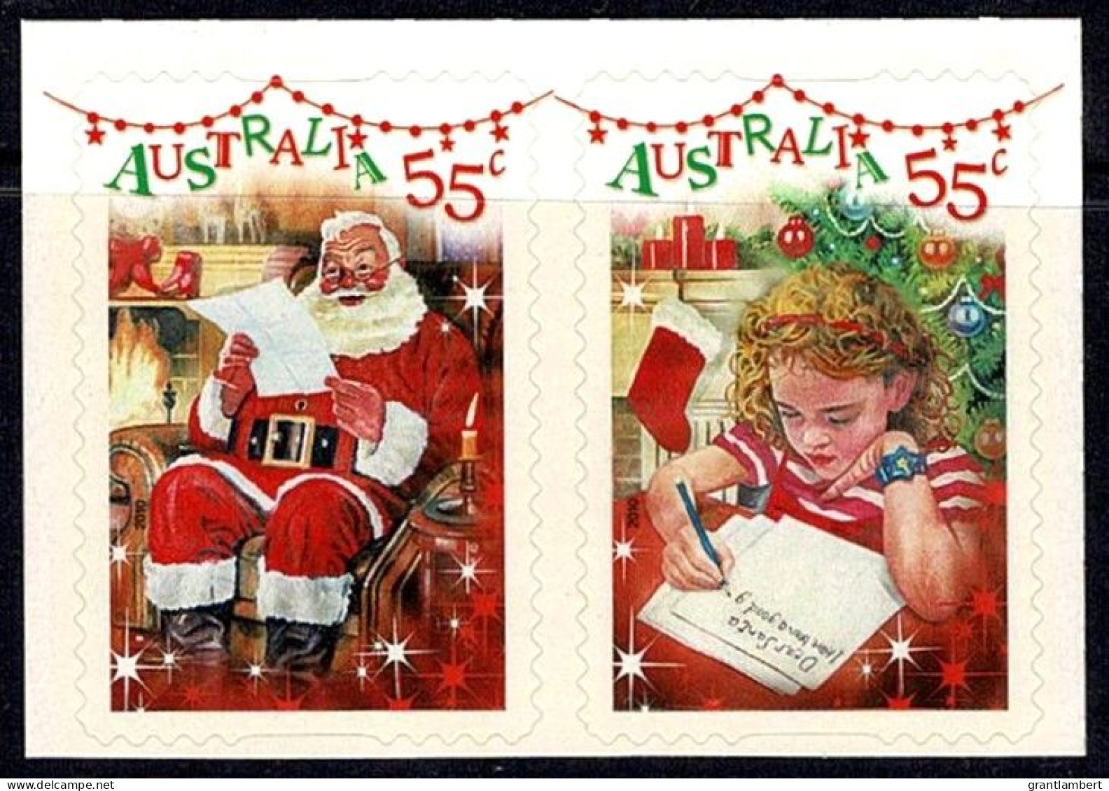 Australia 2010 Christmas - Set Of 2 Self-adhesives MNH - Ongebruikt