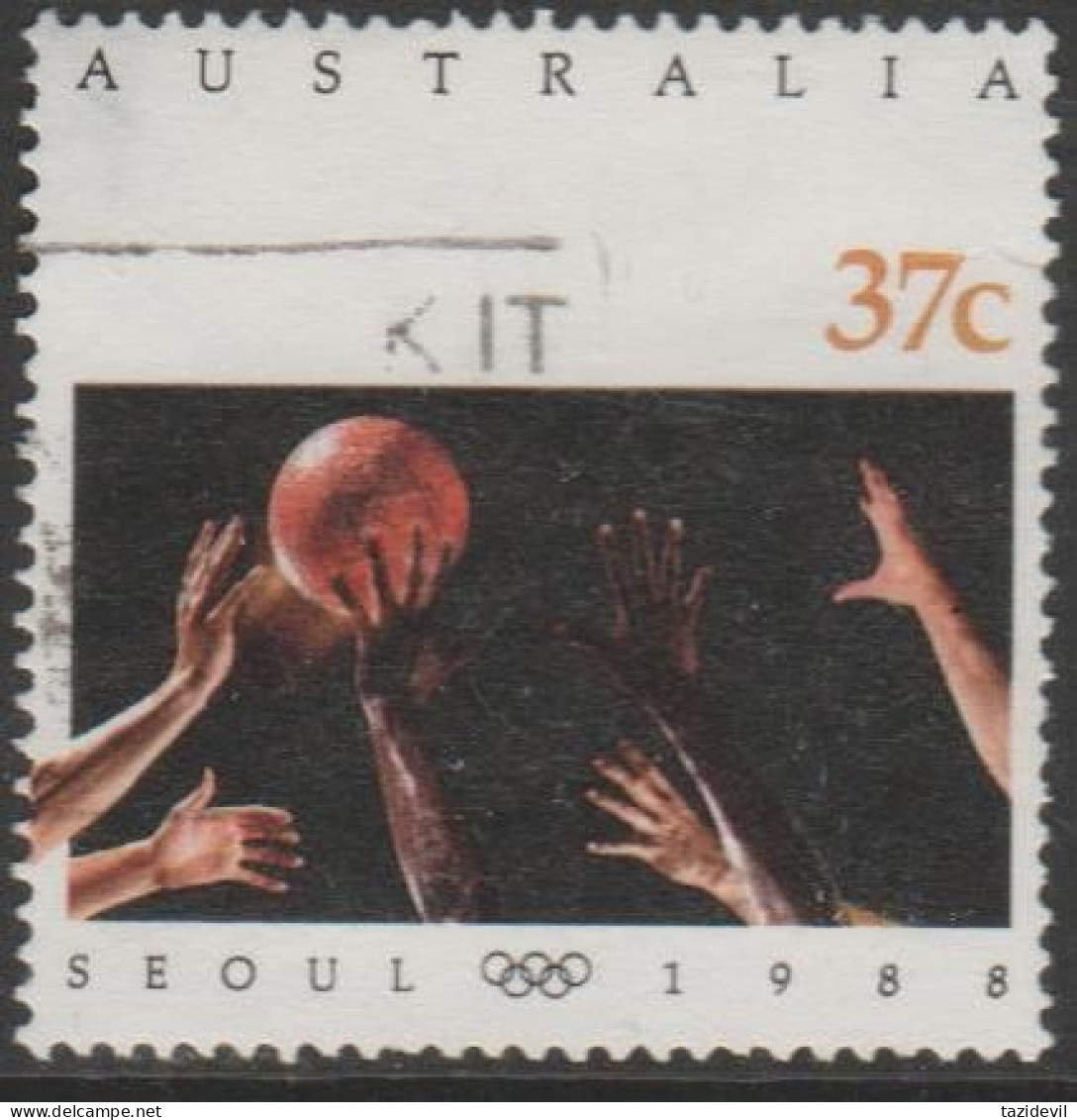 AUSTRALIA - USED - 1988 37c Seoul Olympic Games - Basketball - Gebraucht