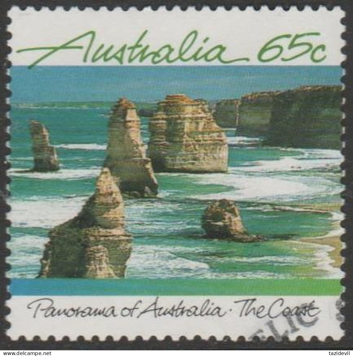 AUSTRALIA - USED - 1988 65c Panorama Of Australia - The Coast - Oblitérés