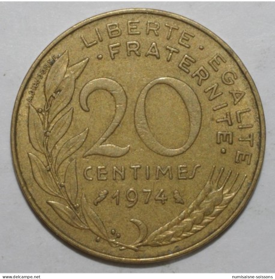 GADOURY 332 - 20 CENTIMES 1974 TYPE MARIANNE - TTB - KM 930 - Other & Unclassified