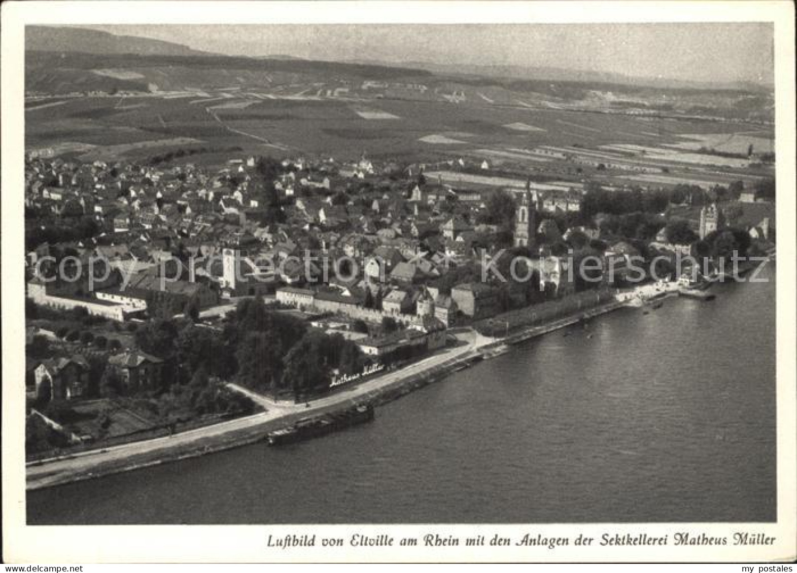 72474189 Eltville Rhein Anlagen Der Sektkellerei Matheus Mueller Fliegeraufnahme - Eltville