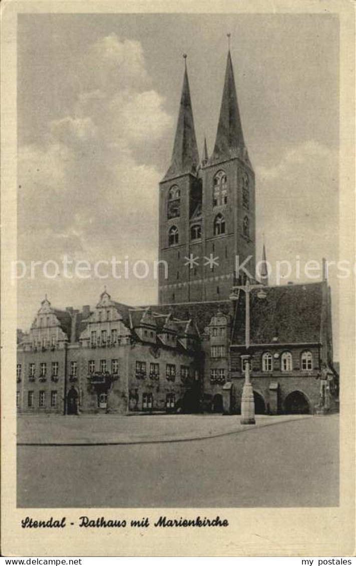 72471000 Stendal Rathaus Mit Marienkirche Stendal - Stendal