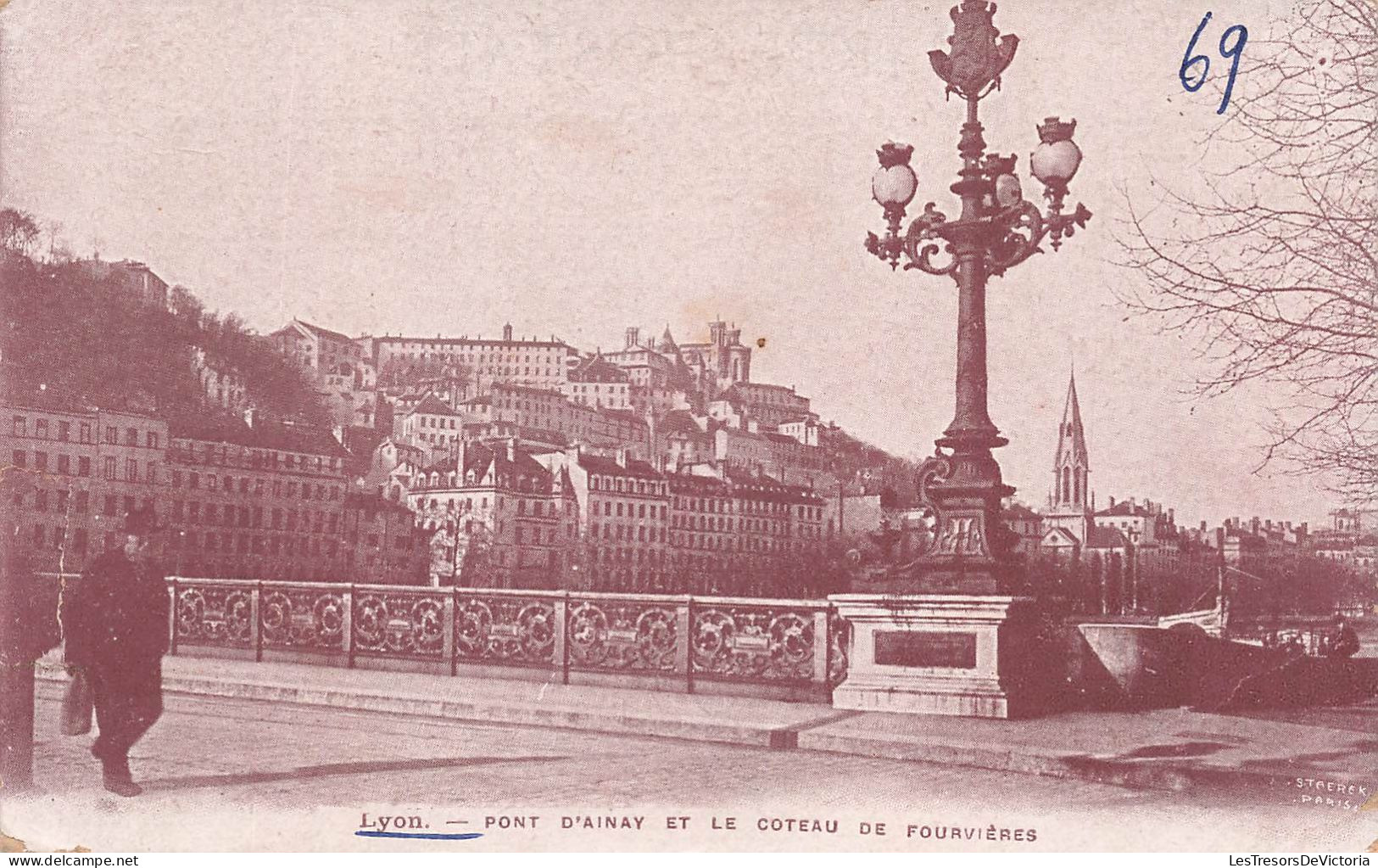 FRANCE - Lyon - Vue Générale Du Pont D'Ainay Et Le Coteau De Fourvières - Carte Postale Ancienne - Otros & Sin Clasificación