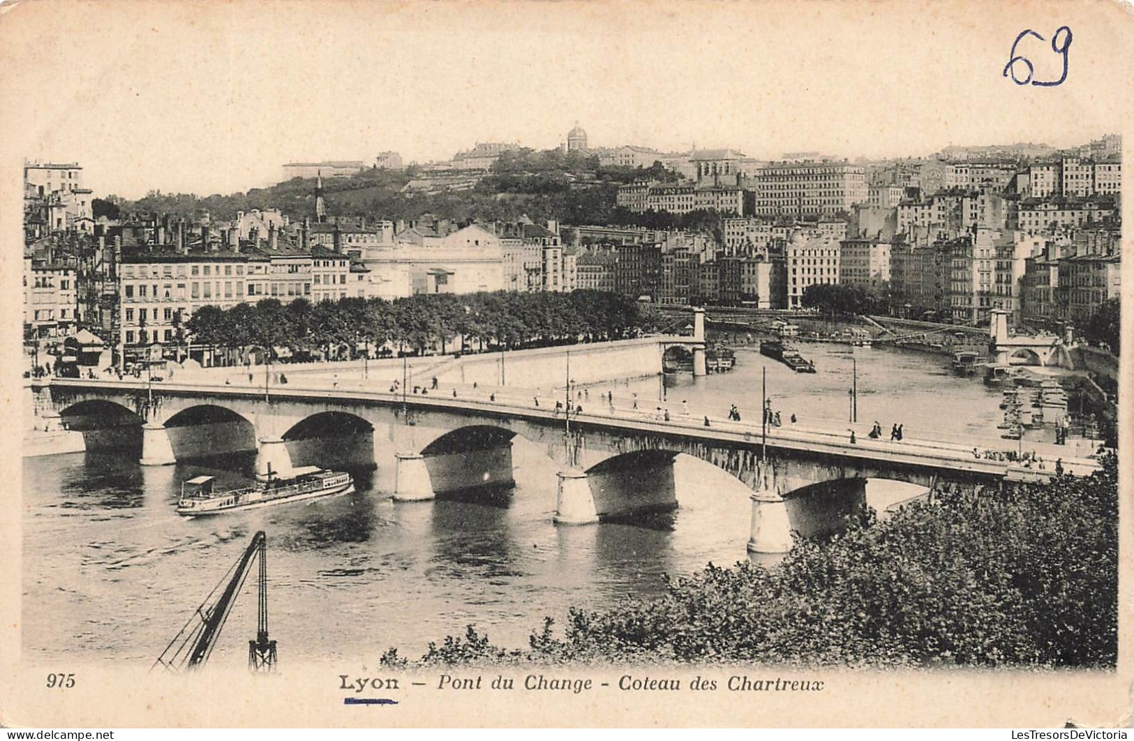 FRANCE - Lyon - Vue Générale Du Pont Du Change - Coteau Des Chartreux - Carte Postale Ancienne - Other & Unclassified