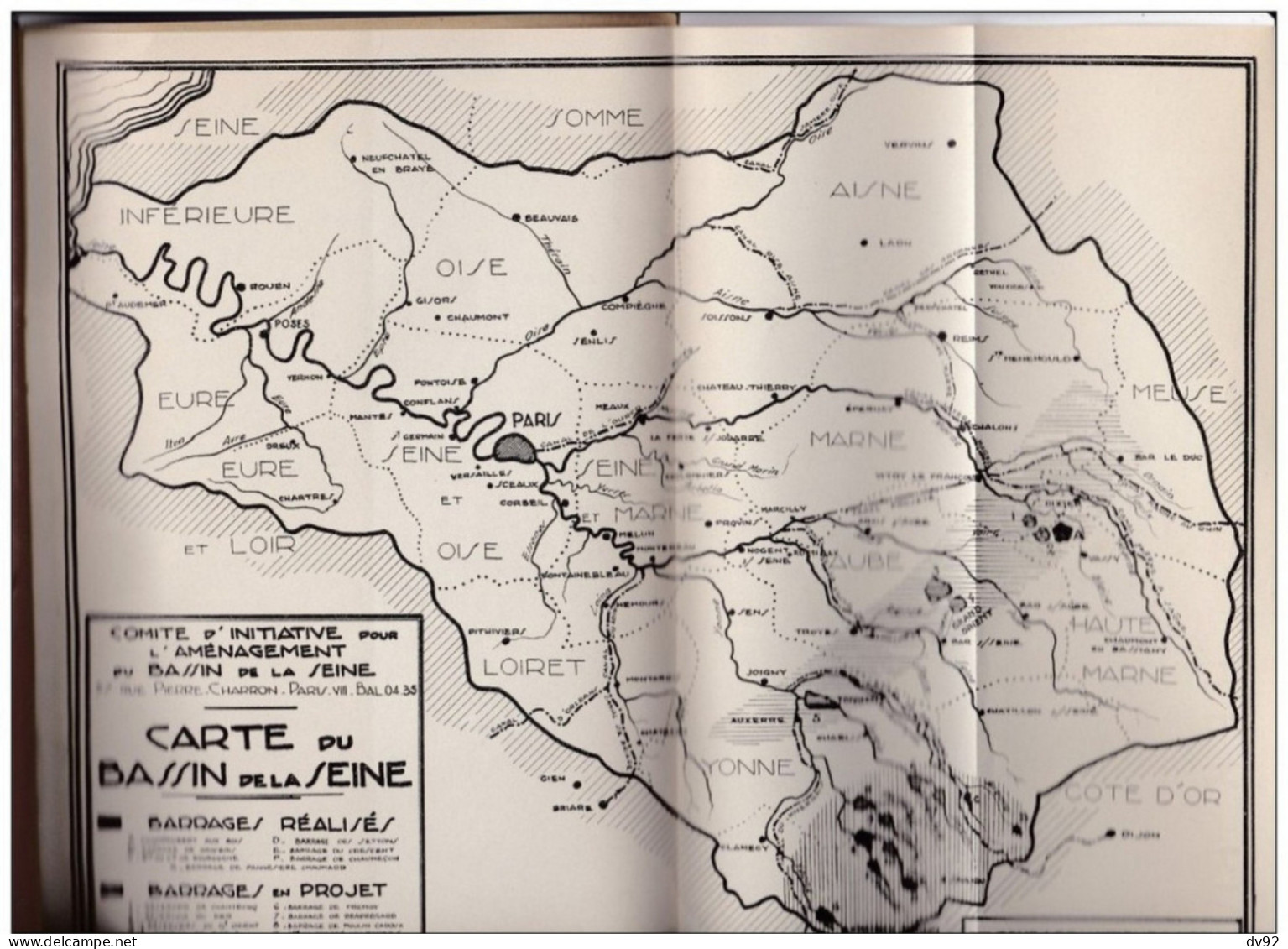 HAUTE NORMANDIE COMITE D INITIATIVE POUR L AMENAGEMENT DU BASSIN DE LA SEINE 1949 - Normandie