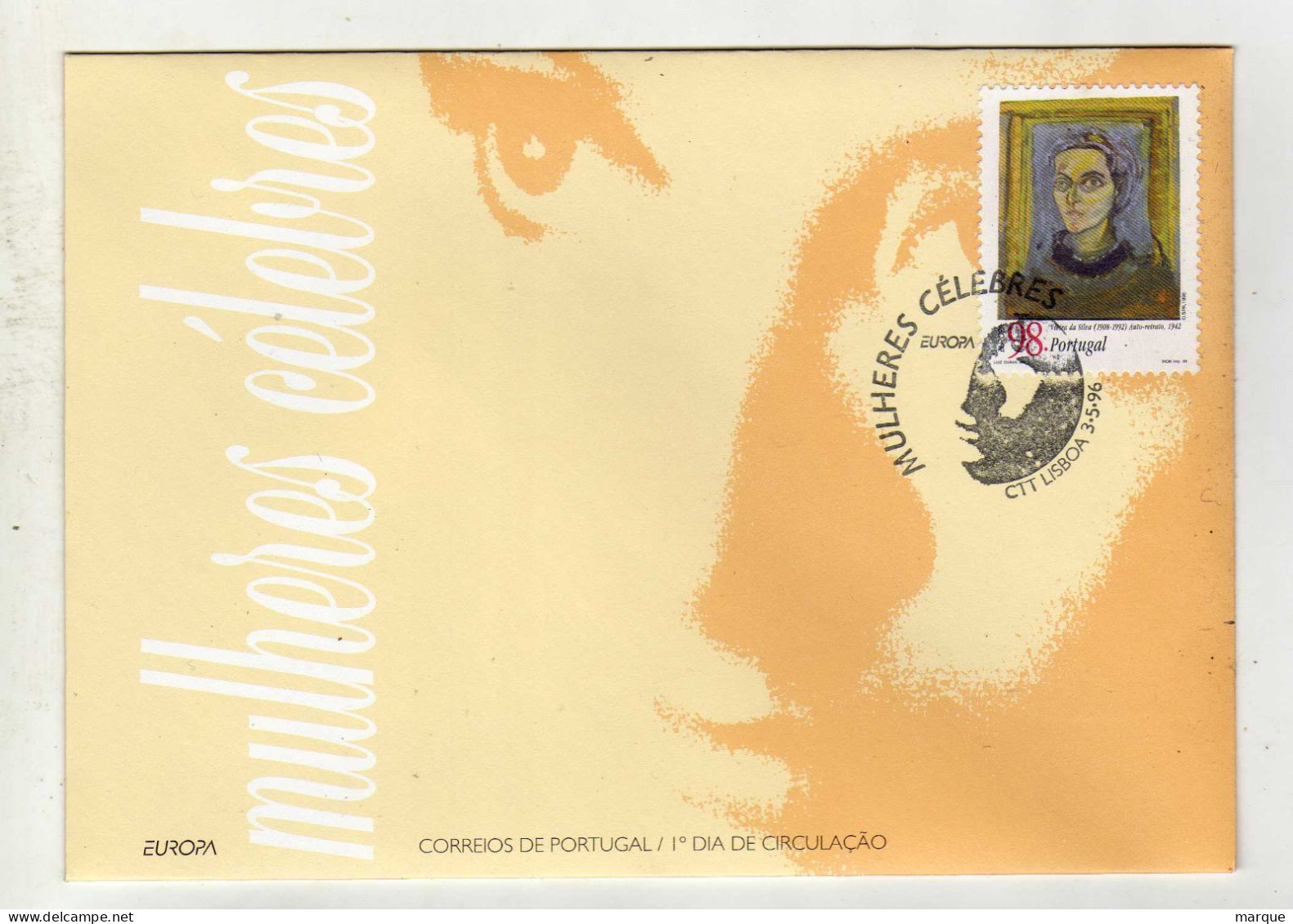 Enveloppe 1er Jour PORTUGAL Oblitération CTT LISBOA 03/05/1996 - FDC