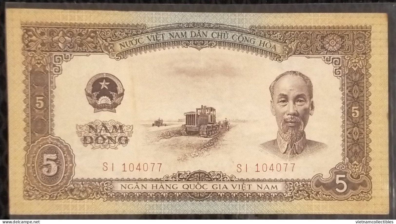 North Vietnam Viet Nam 5 Dong AU Banknote Note 1958 - Pick # 73 - Vietnam