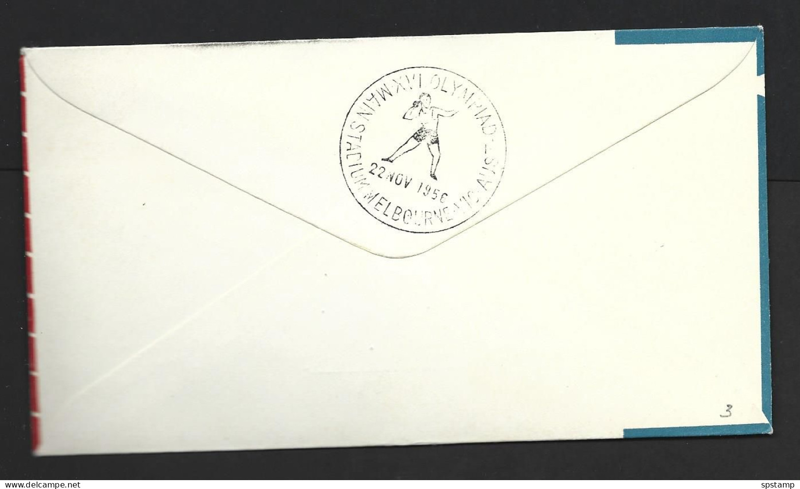 Greece 1956 Olympic Torch Flight Qantas Cover Olympia To South Australia - Cartas & Documentos