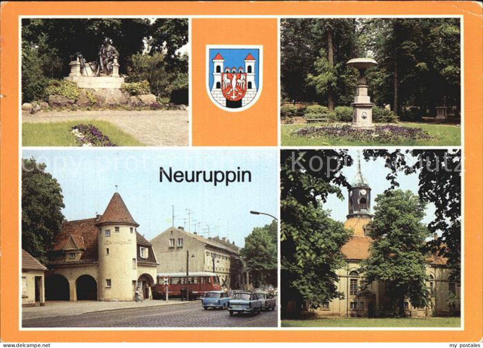 72461717 Neuruppin Fontanedenkmal Tempelgarten Bahnhof Rheinsberger Tor Neuruppi - Neuruppin