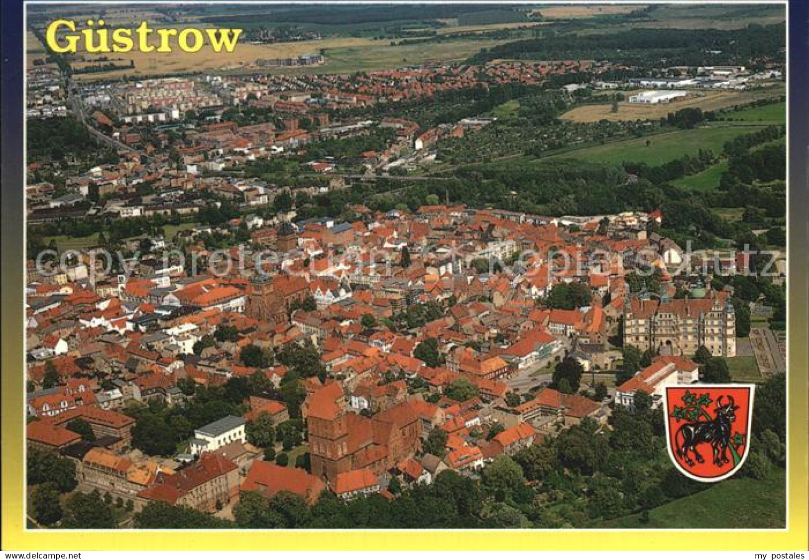 72460837 Guestrow Mecklenburg Vorpommern Fliegeraufnahme Guestrow - Guestrow