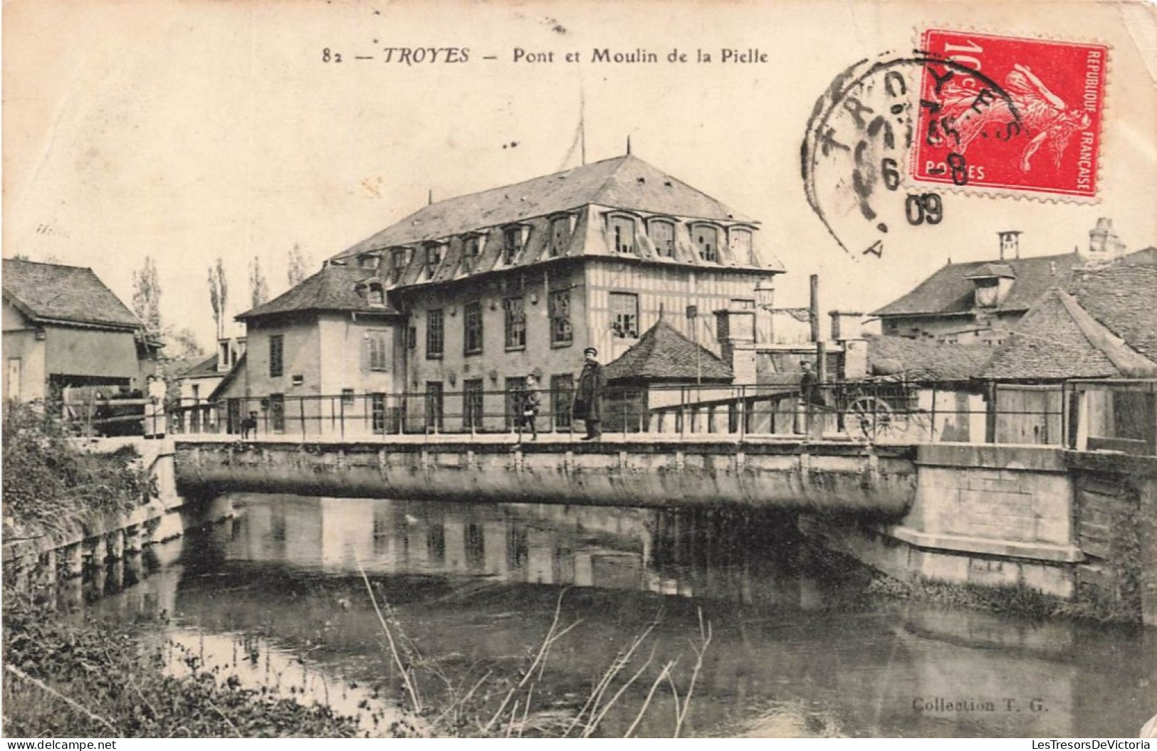 FRANCE - Troyes - Vue Générale - Pont Et Moulin De La Pielle - Carte Postale Ancienne - Troyes