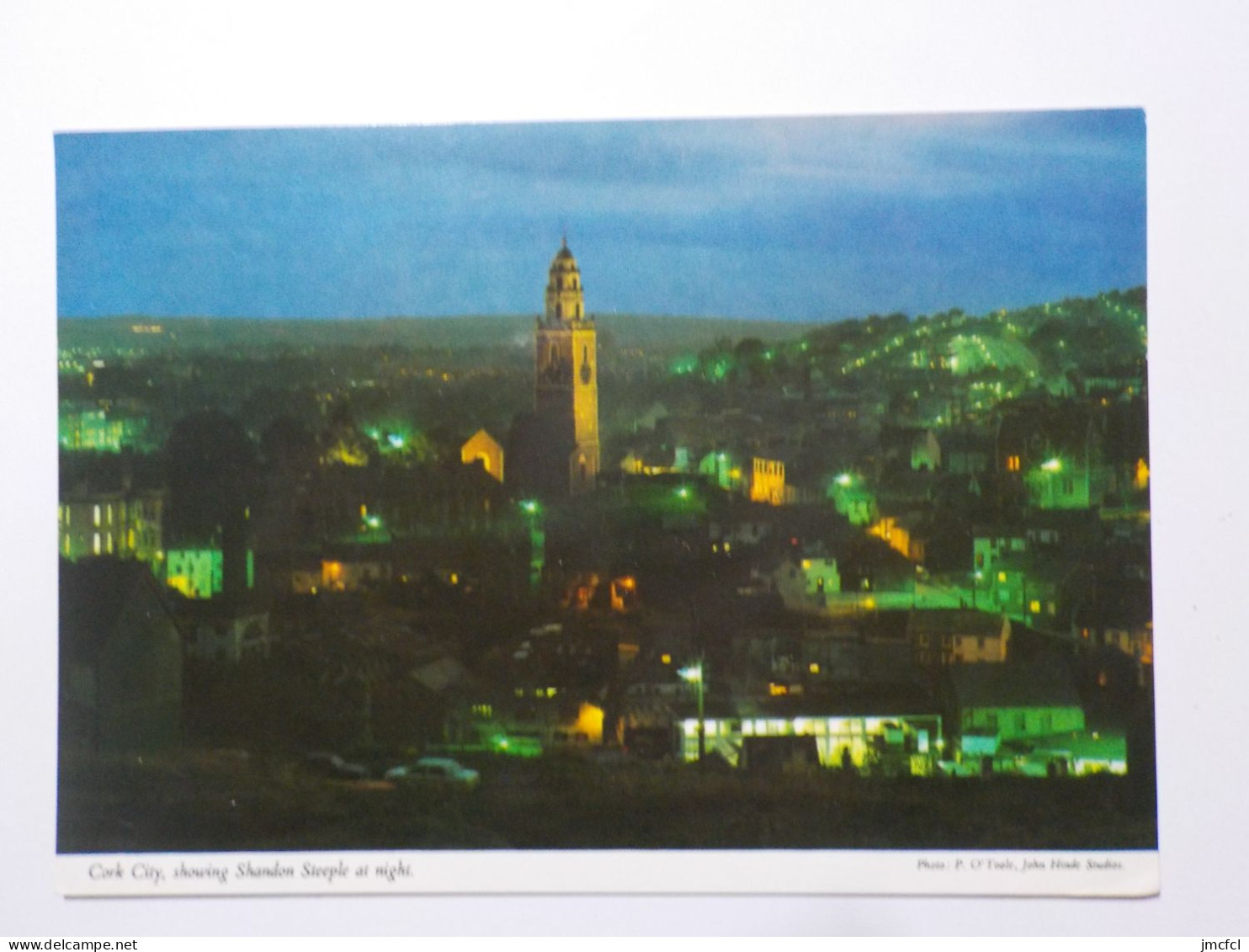 CORK CITY  Showing Shandon Steeple At Night - Cork