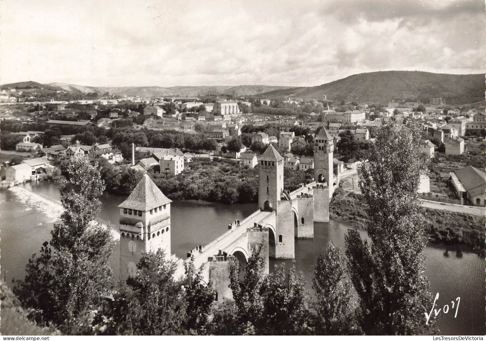 FRANCE -  Cahors - Vue Sur Le Pont Valentré Et Les Rives Du Lot - Carte Postale Ancienne - Cahors