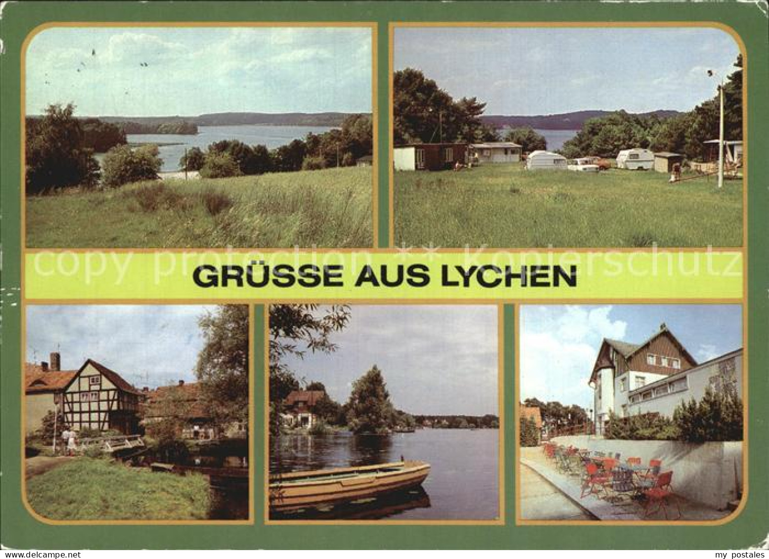 72458068 Lychen Grosser Lychensee Campingplatz Malerwinkel Oberpfuhlsee FDGB Erh - Lychen