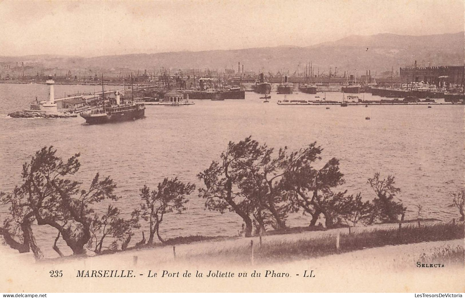 FRANCE - Marseille - Le Port De La Joliette Vu Du Pharo - LL - Carte Postale Ancienne - Joliette