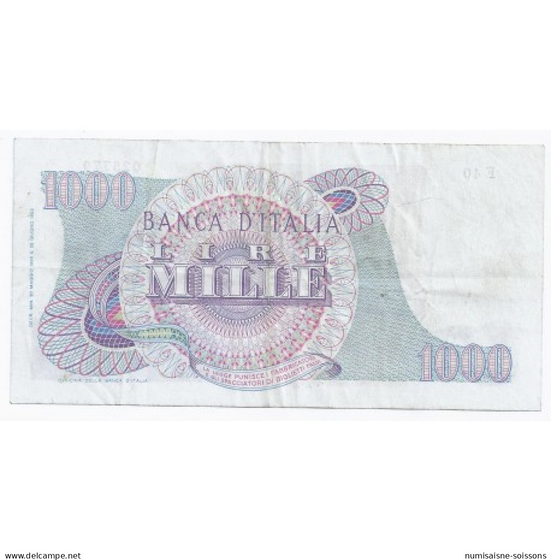 ITALIE - PICK 96 D - 1 000 LIRE - 20.05.1966 - TTB - Other & Unclassified