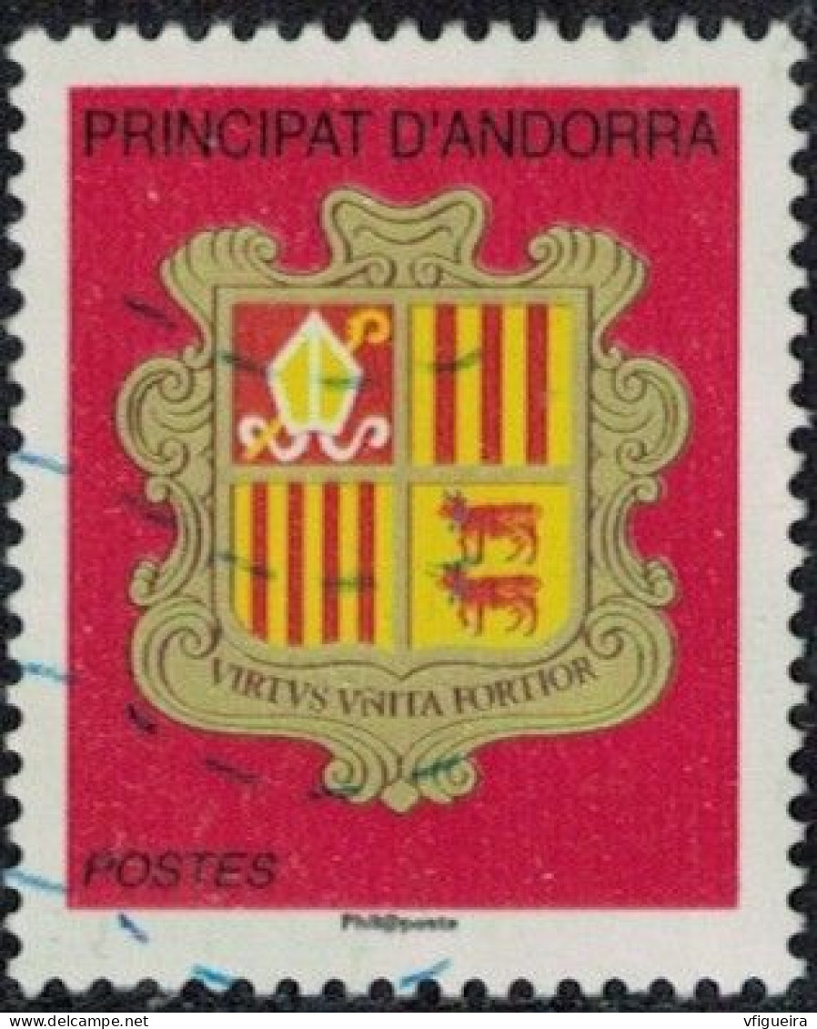 Andorre 2010 Oblitéré Used Coat Of Armes Armoiries Philaposte Y&T AD-FR 701 SU - Used Stamps