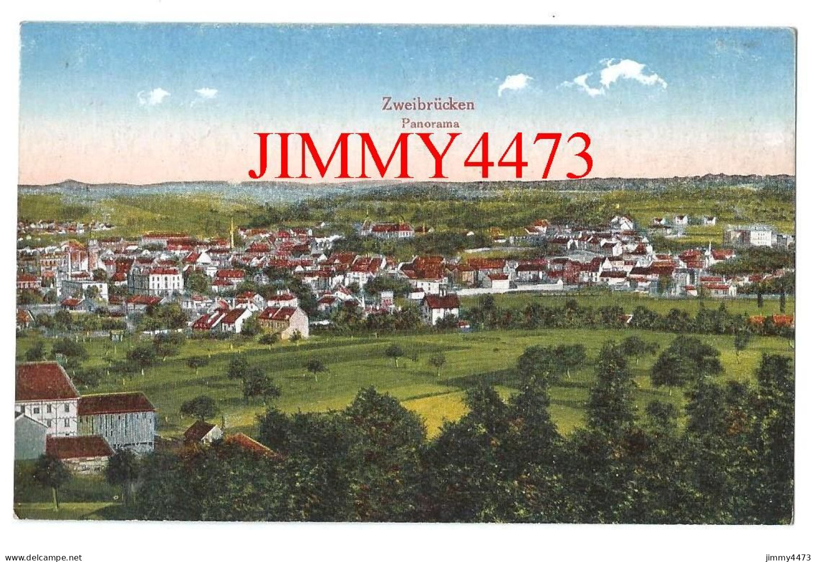 ZWEIBRÜCKEN En 1919 - Panorama ( Rhénanie Palatinat ) - Zweibruecken