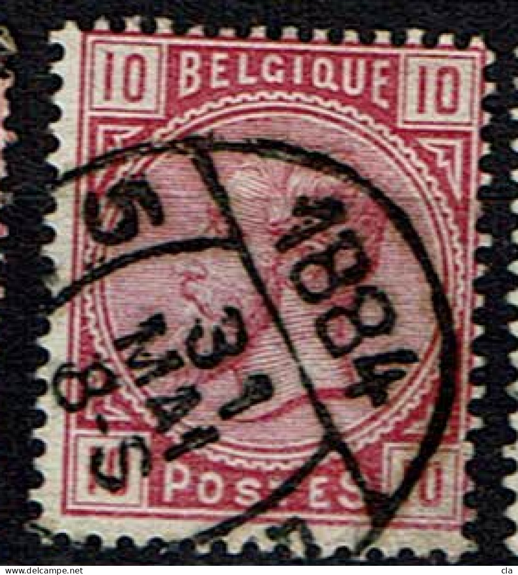 38  Obl  BXL  Imprimés - 1883 Leopold II.