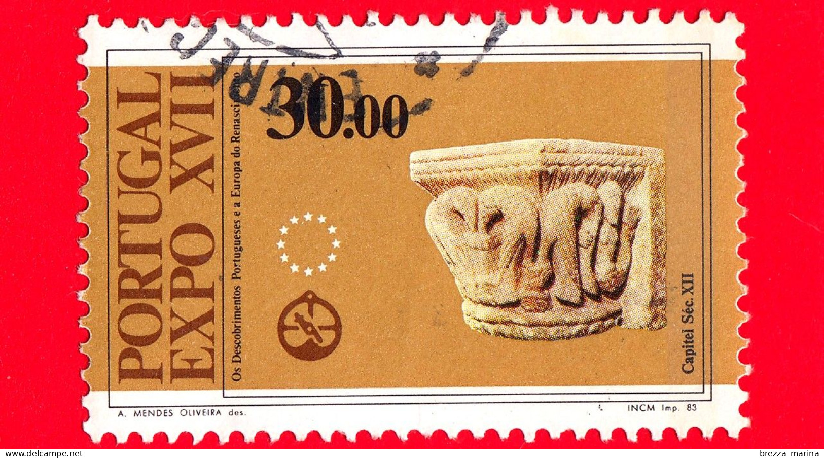 PORTOGALLO - Usato - 1983 - XVII EXPO - Fiera Europea Di Arte, Scienza E Cultura - Capitello Scolpito, XII Secolo - 30.0 - Used Stamps