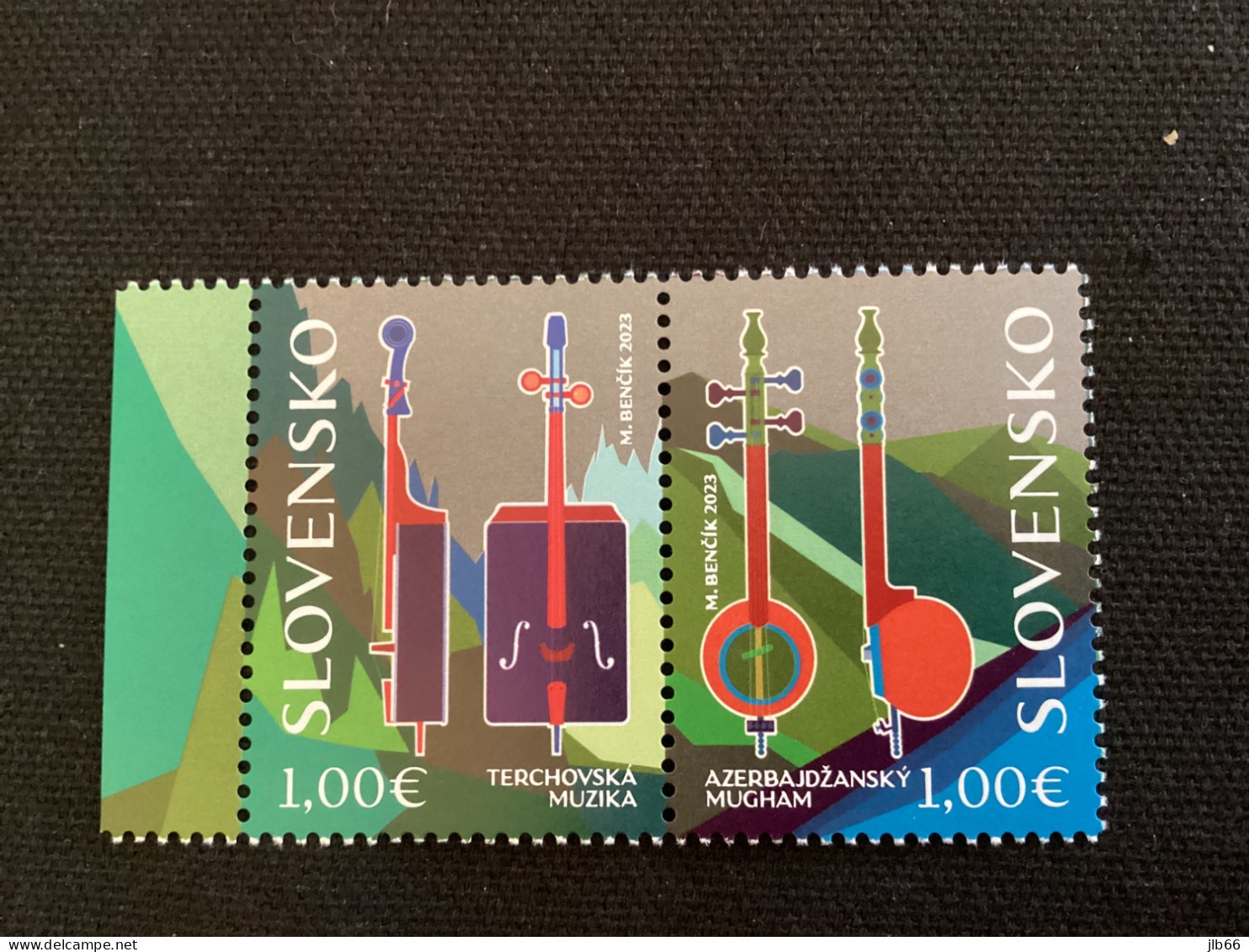 SK 2023 Yvert  888/889 émission Commune Azerbaïdjan Instruments De Musique - Unused Stamps