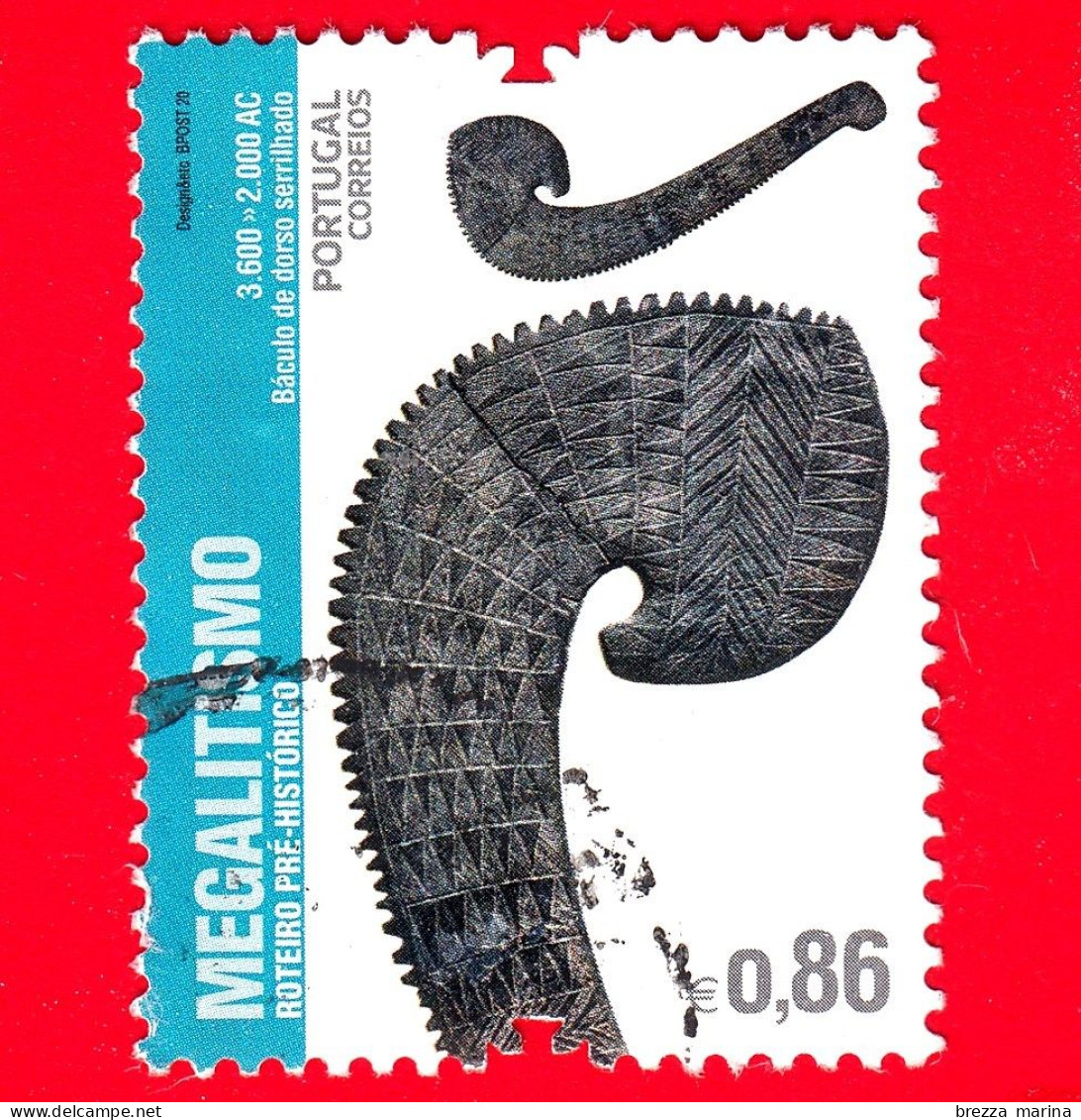 PORTOGALLO - Usato - 2020 - Archeologia - Itinerario Preistorico - Arma Megalitica - 0.86 - Used Stamps