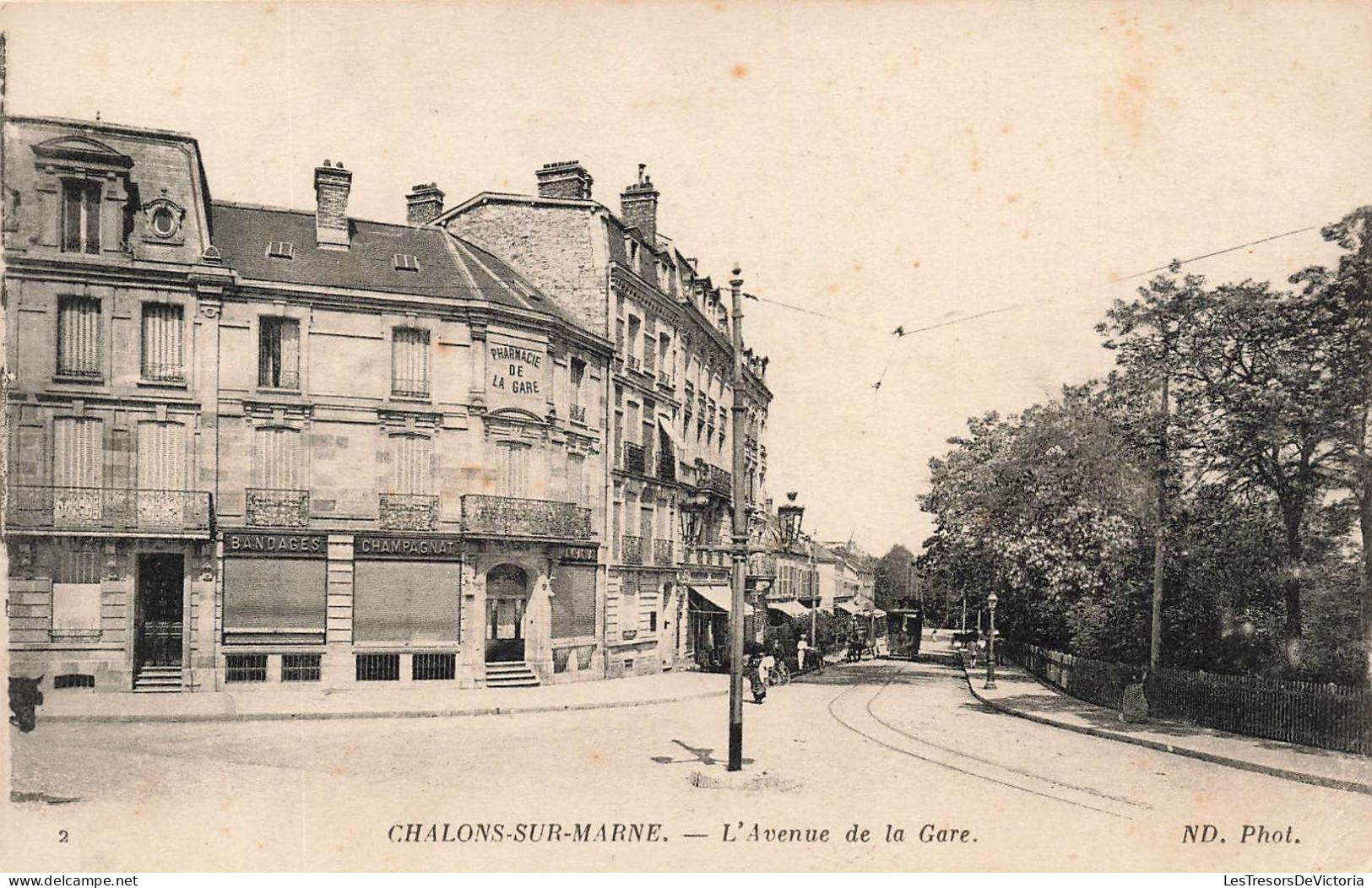 FRANCE - Chalons Sur Marne - Vue Générale De L'avenue De La Gare - Carte Postale Ancienne - Châlons-sur-Marne