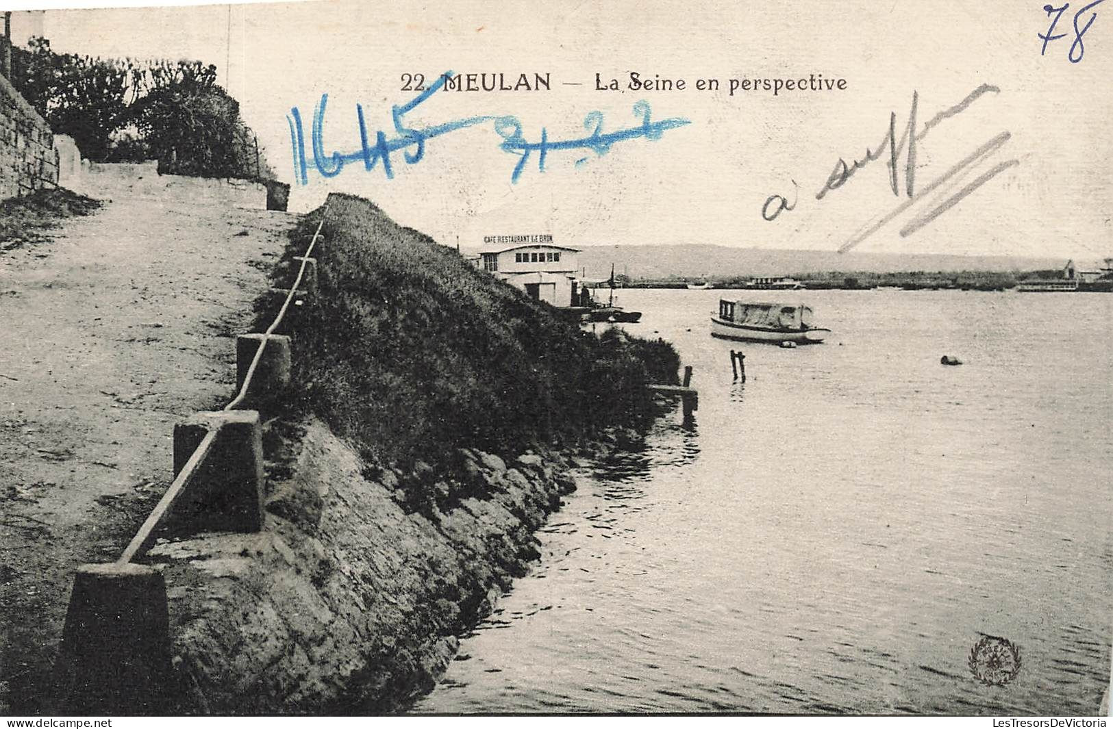 FRANCE - Meulan - Vue Générale De La Seine En Perspective - Carte Postale Ancienne - Meulan
