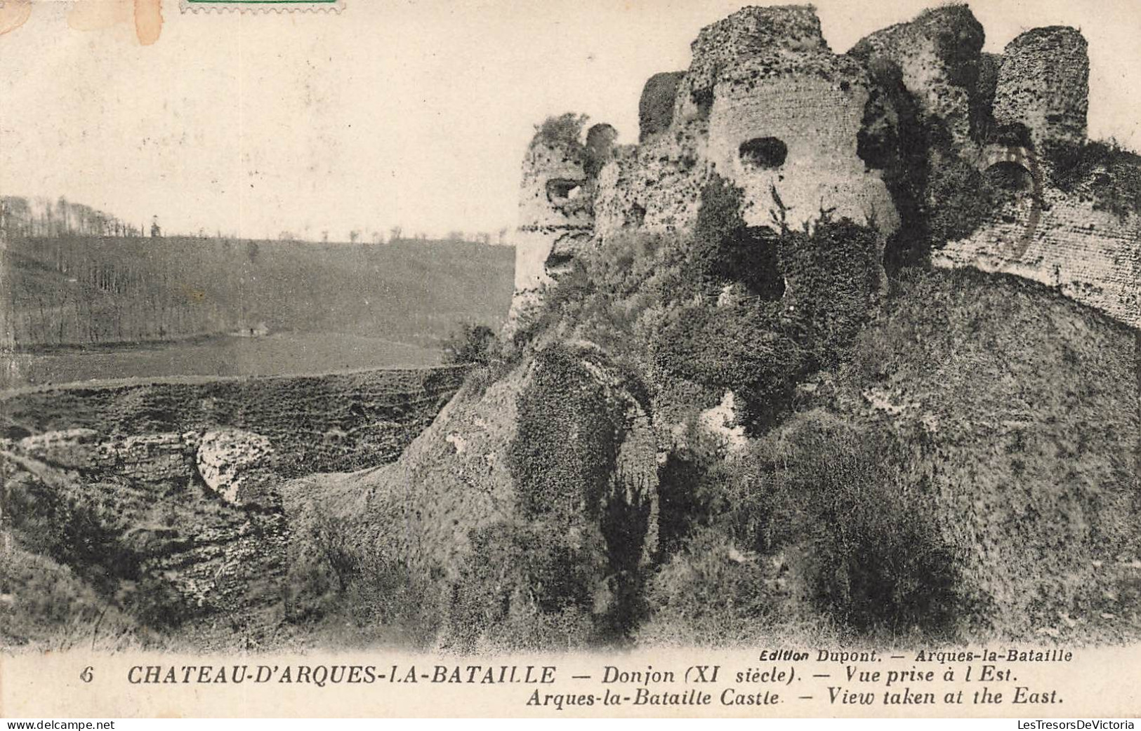 FRANCE - Arques La Bataille - Vue Sur Le Donjon Du Château Prise à L'Est - Carte Postale Ancienne - Arques-la-Bataille