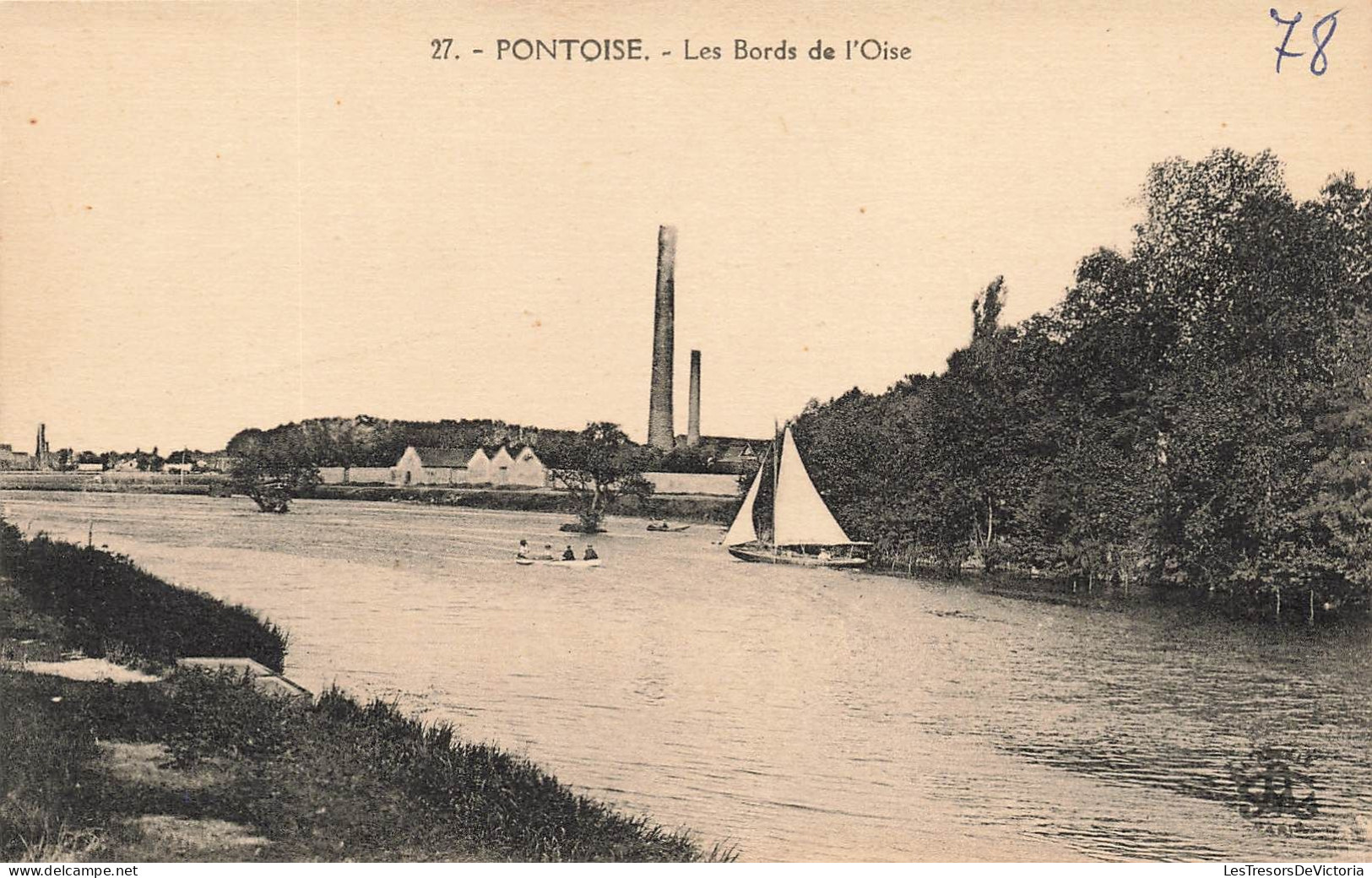 FRANCE - Pontoise - Vue Panoramique - Les Bords De L'Oise - Carte Postale Ancienne - Pontoise