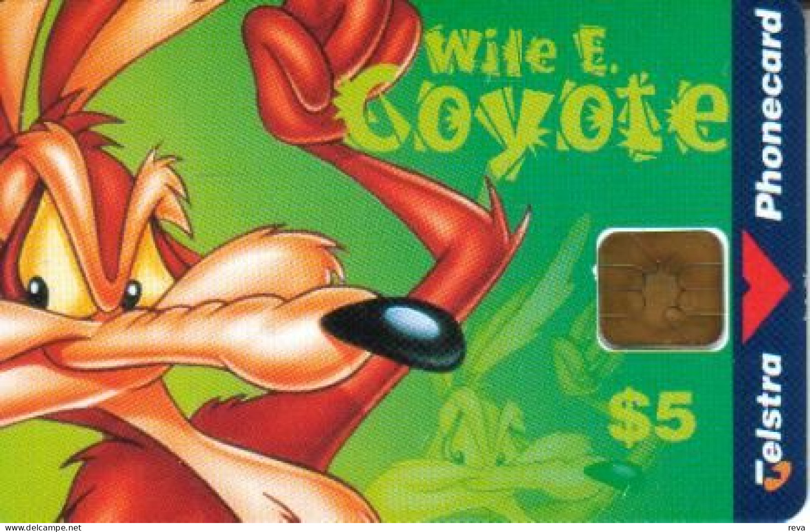 AUSTRALIA $5  DISNEY WILE COYOTE ANIMAL  CARTOON  CODE: 98/78P CHIP NOT FOR GENERAL SALE !! READ DESCRIPTION !! - Australie