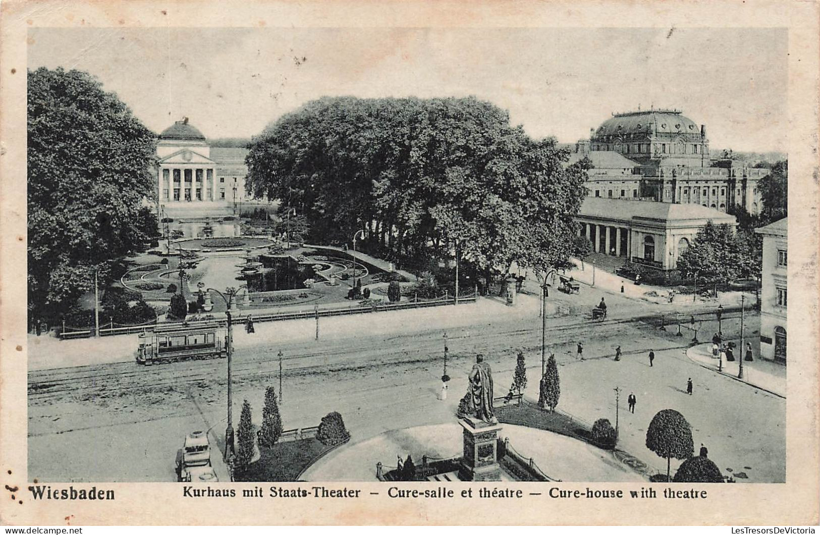 ALLEMAGNE - Wiesbaden - Kurhaus Mit Staats Theater - Carte Postale Ancienne - Wiesbaden