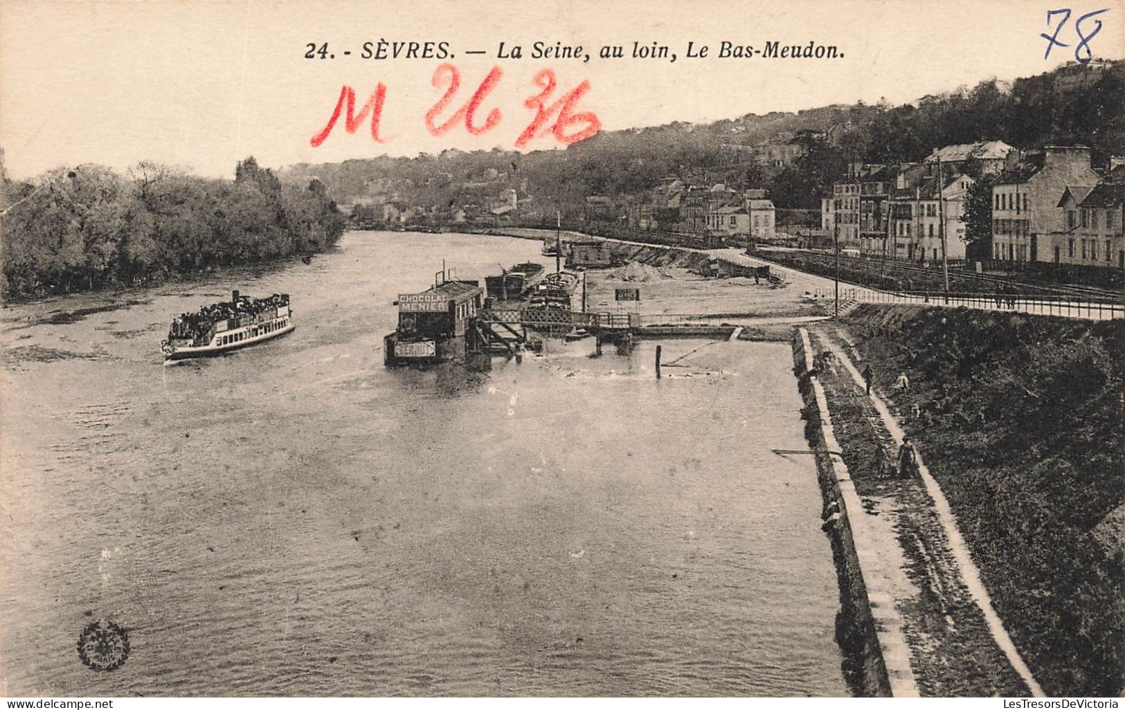 FRANCE - Sévres - Vue Générale De La Seine Au Loin Le Bas Meudon - Carte Postale Ancienne - Sevres