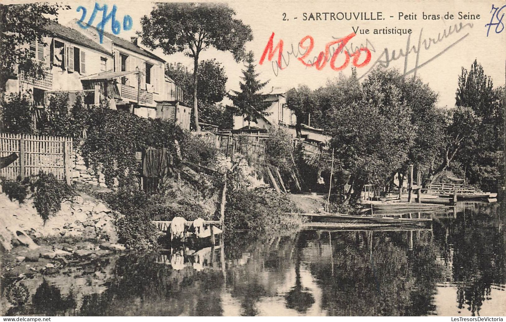 FRANCE - Sartrouville - Vue Générale - Petit Bras De Seine - Vue Artistique - Carte Postale Ancienne - Sartrouville