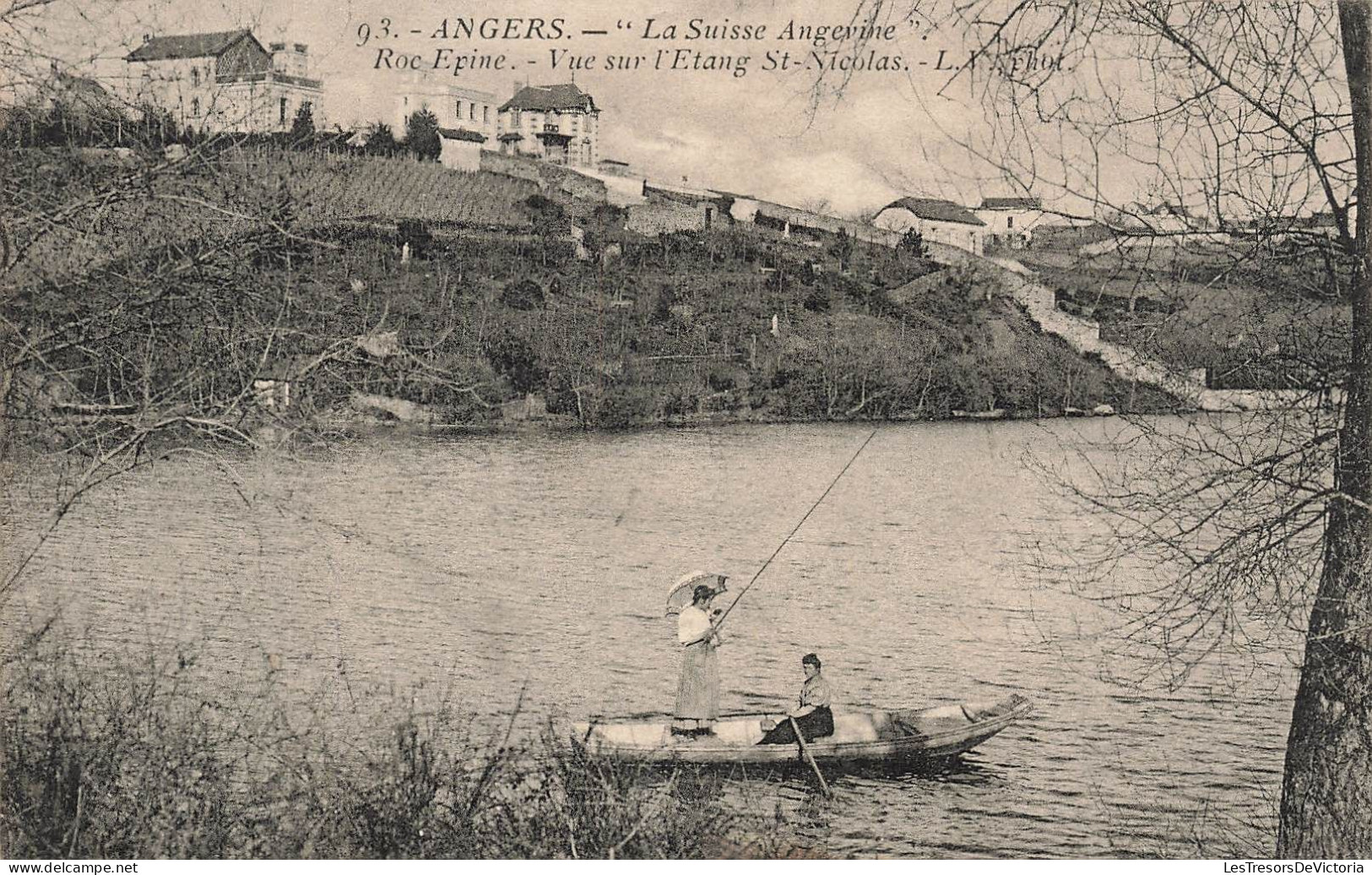 FRANCE - Angers - Vue Sur L'Etang St Nicolas - La Suisse Angevine - Carte Postale Ancienne - Angers