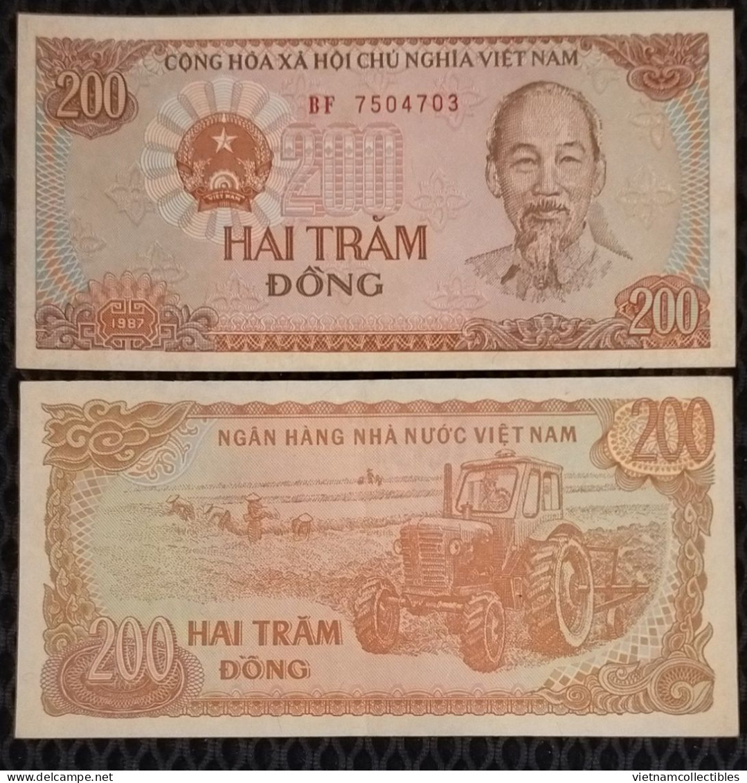 Vietnam Viet Nam 200 Dong UNC Banknote 1987 - Pick # 100c(2) - Vietnam