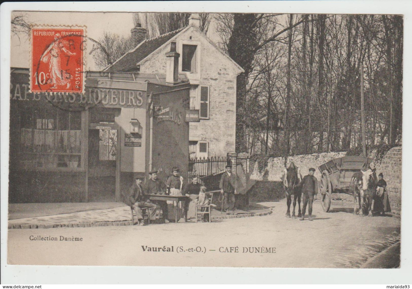 VAUREAL - VAL D'OISE - CAFE DUNEME - Vauréal